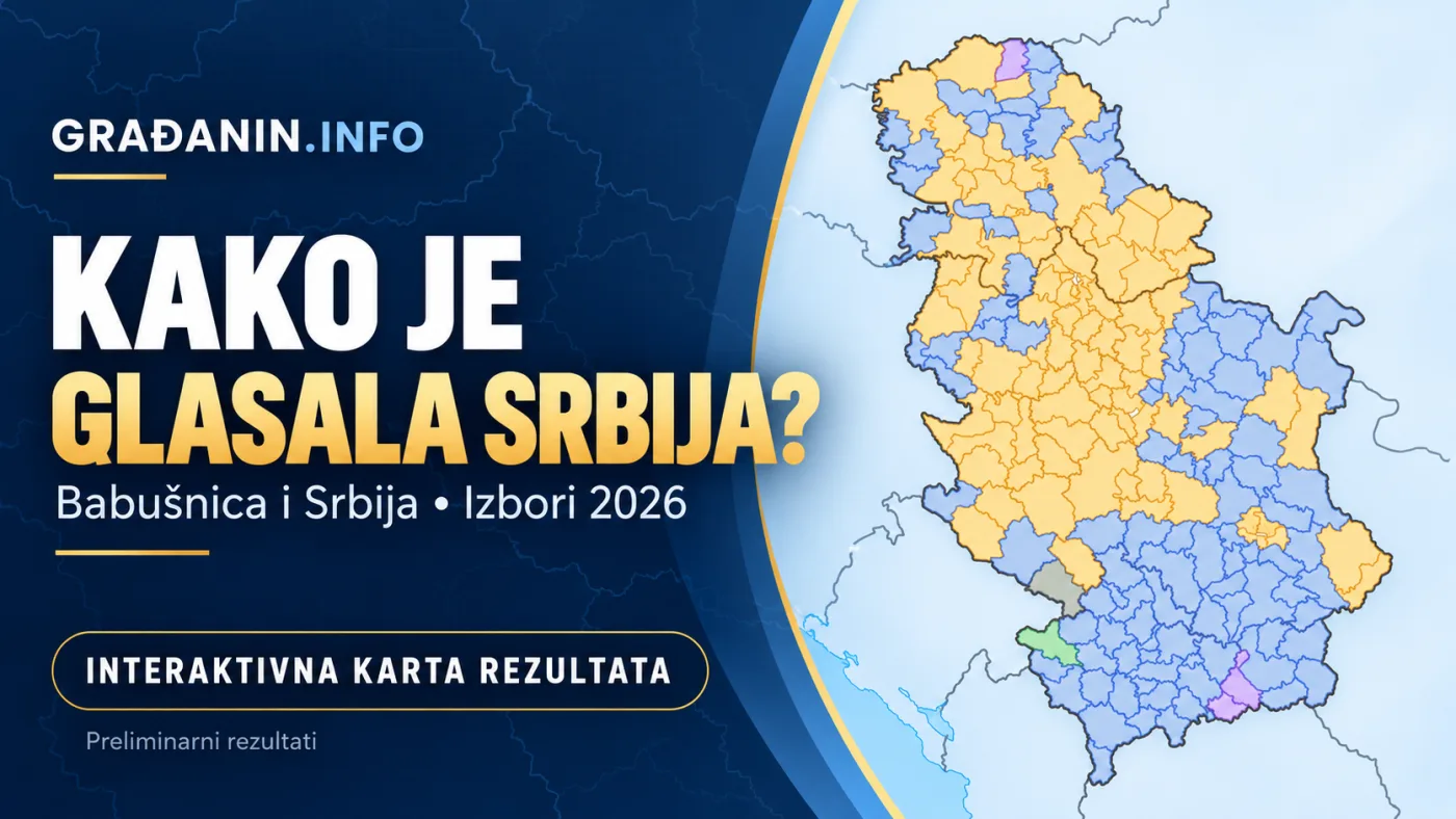 Pogledajte kako su glasale Babušnica i Srbija: otvorite interaktivnu kartu rezultata