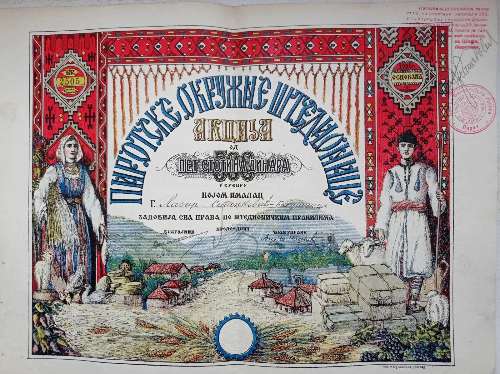 ПИРОТСКЕ БАНКЕ И ЛУЖНИЧКИ АКЦИОНАРИ — fotografija 1