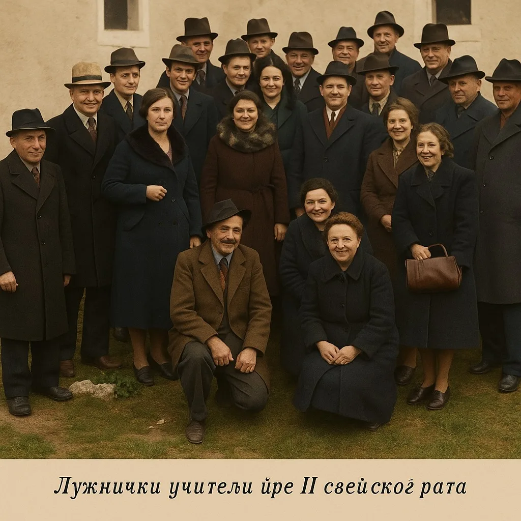 УЧИТЕЉИ И УЧИТЕЉИЦЕ БАБУШНИЦЕ ПРЕ ДРУГОГ СВЕТСКОГ РАТА (КОЛОРИЗОВАНО)