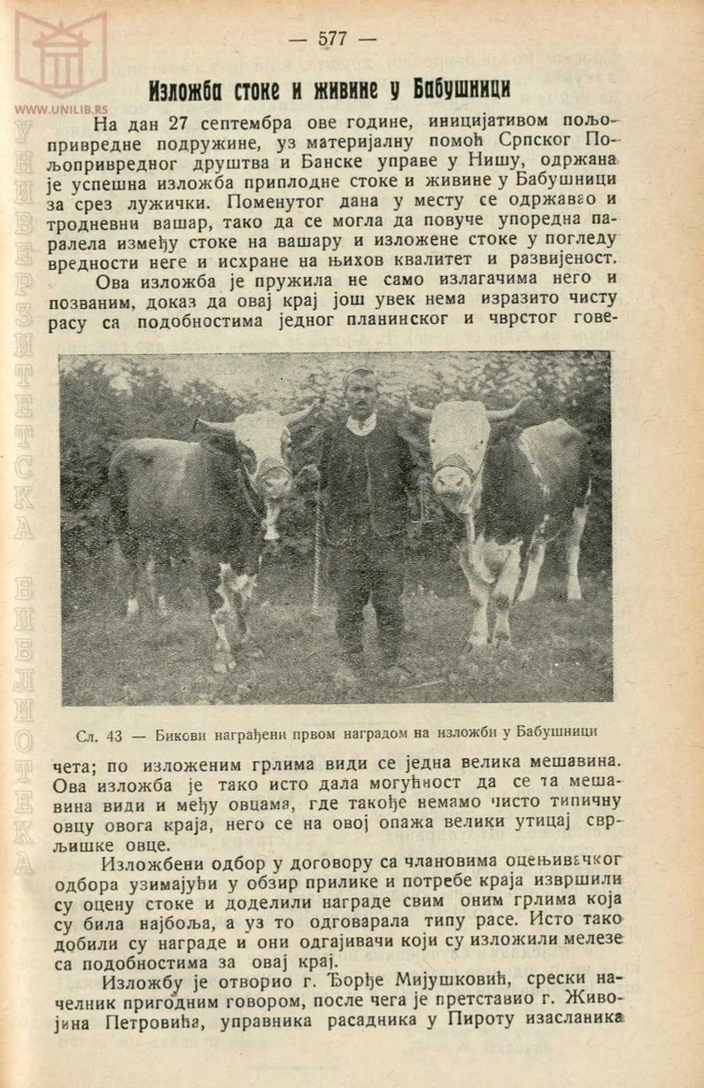 ПОЉОПРИВРЕДА И СТОЧАРСТВО У ЛУЖНИЦИ — (Ову објаву посвећујемо најпознатијем агроному Лужнице ВОЈИСЛАВУ ВОЈИ МЛАДЕНОВИЋУ)
